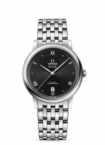 Omega De Ville Prestige Co-Axial 39.5 Stainless Steel / Black Sunburst / Bracelet 424.10.40.20.01.003 (42410402001003)